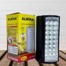 Фонарь переносной светодиодный с повербанком, 24 Led, Almina 2606L, Черный