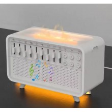 Ультразвуковой аромадифузор-увлажнитель воздуха UKC Flame с эффектом пламени, Bluetooth и звуками природы