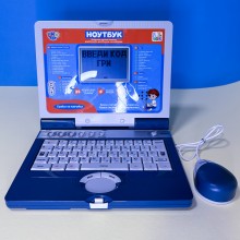 Інтерактивний навчальний дитячий ноутбук Limo Toy SK 7073, сірий
