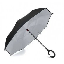 Вітрозахисна парасолька Up-Brella (Парасолька зворотнього складання), сіра