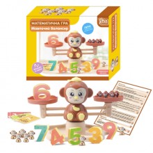 Игра-балансир "Математические весы: Обезьянка "FUN GAME" 54391, разноцветная