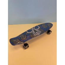 Скейт пенні борд F 9797 Best Board (дошка=55см, колеса PU, світяться, d=6см), череп