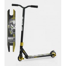 Самокат трюковий Best Scooter з пегами BS-18109 (HIC-система, алюм. диск та дека, колеса PU) золотистий