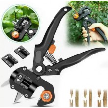 Професійний прищепний секатор Titan Professional Grafting Tool з 3 ножами, чорний Професійний прищепний секатор Titan Professional Grafting Tool з 3 ножами, чорний