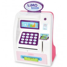 Копилка-сейф в форме банковского терминала LIMO TOY M 4550, бело-розовый