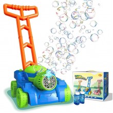 Детская каталка "Газонокосилка" с мыльными пузырями UKC Tank Bubble Cart P099, синий