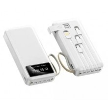 Портативний зарядний пристрій Power Bank C10 20000 mAh 4в1 (Micro USB, TypeC, USB, Light), білий Портативний зарядний пристрій Power Bank C10 20000 mAh 4в1 (Micro USB, TypeC, USB, Light), білий