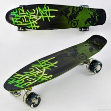 Скейт пенні борд F 9160 Best Board (дошка=55см, колеса PU, світяться, d=6см), зелені