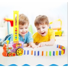 Детская игрушка паровозик из домино DOMINO Happy Truck 660B, разноцветный