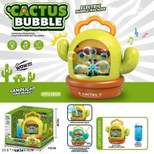 Установка с мыльными пузырями KB 1286 "Cactus Bubble" + мыльный раствор (зеленый)