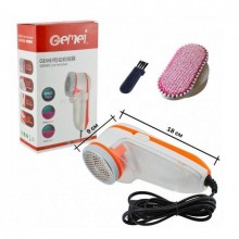Машинка для удаления, снятие катышек с одежды с насадкой для чистки Gemei 230, оранжевый