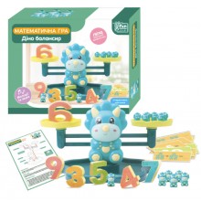Игра-балансир "Математические весы: Дино "FUN GAME" 27266, разноцветная