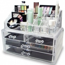 Акриловый органайзер для косметики CX-6704 Cosmetic Storage Box, прозрачный