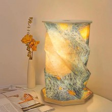 Настольный светодиодный ночник, винтажный складной сенсорный фонарь "Rotating Lamp Atmosphere", черный