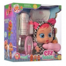Пупс Cry Babies 3360-20 з соскою та набором догляду, різнокольоровий Пупс Cry Babies 3360-20 з соскою та набором догляду, різнокольоровий
