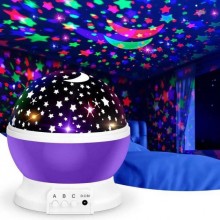 Ночник – проектор звездное небо Star Master Dream вращающийся, фиолетовый