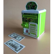 Электронная копилка сейф с отпечатком пальца и кодовым замком Money Safe WF-3002 "Ben10", зеленая