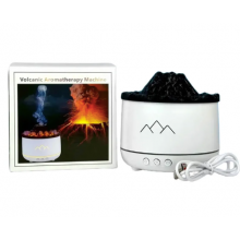 Ультразвуковой увлажнитель воздуха Volcano "EL-19v" с эффектом пламени и двухцветным ночником, белый